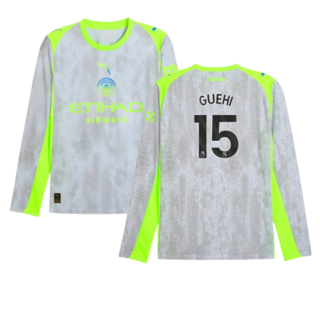 2025-2026 Man City Long Sleeve Third Shirt (Guehi 15)