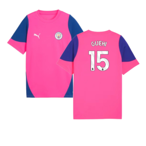 2025-2026 Man City Training Jersey (Fluro Pink) - Kids (Guehi 15)