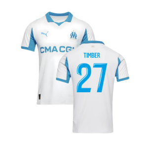2025-2026 Marseille Home Shirt (Timber 27)