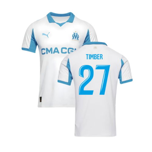 2025-2026 Marseille Home Shirt (Timber 27)