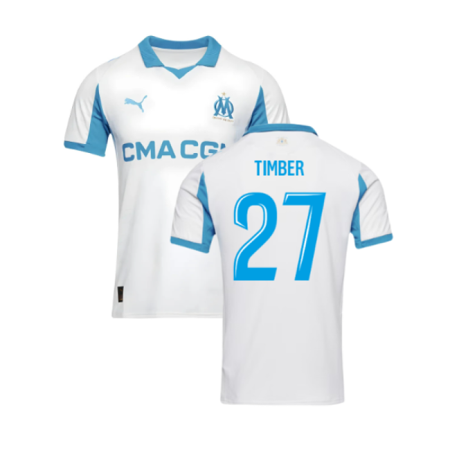 2025-2026 Marseille Home Shirt (Timber 27)