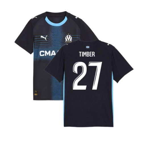 2025-2026 Marseille Away Shirt (Kids) (Timber 27)