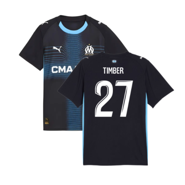 2025-2026 Marseille Away Shirt (Kids) (Timber 27)