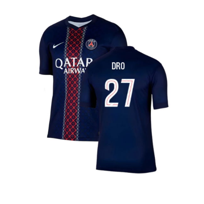 2025-2026 PSG Paris Saint Germain Home Shirt (Dro 27)