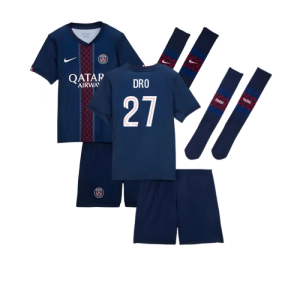 2025-2026 PSG Home Little Kids Mini Kit (Dro 27)