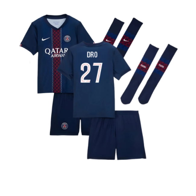 2025-2026 PSG Home Little Kids Mini Kit (Dro 27)