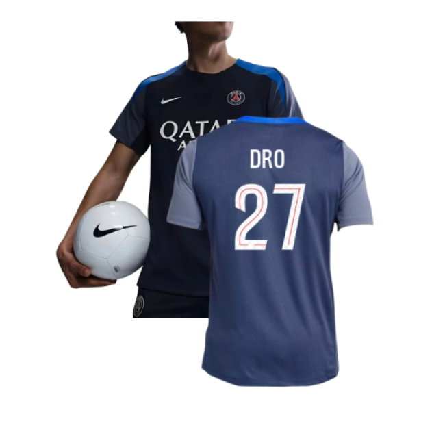 2025-2026 PSG Academy Pro Home Pre Match Shirt (Royal) - Kids (Dro 27)