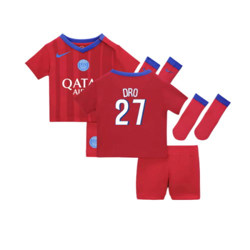 2025-2026 PSG Academy Pro Away Pre Match Shirt (Red) (Dro 27)