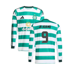 2025-2026 Celtic Long Sleeve Home Shirt (JR.Adamu 9)