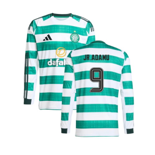 2025-2026 Celtic Long Sleeve Home Shirt (JR.Adamu 9)