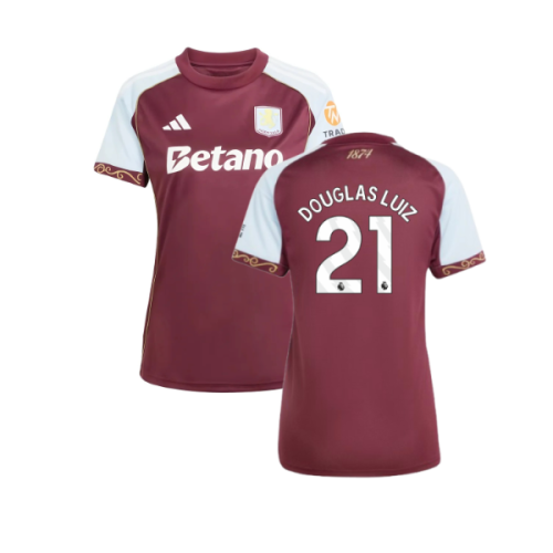 2025-2026 Aston Villa Home Shirt (Womens) (Douglas Luiz 21)