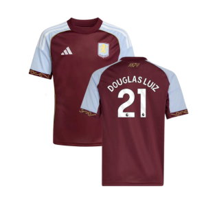2025-2026 Aston Villa Home Shirt (Kids) (Douglas Luiz 21)