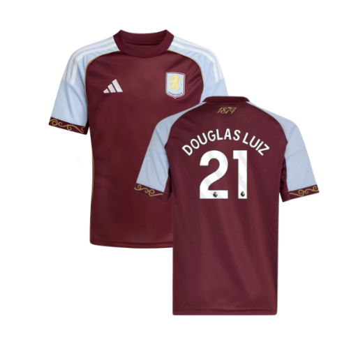 2025-2026 Aston Villa Home Shirt (Kids) (Douglas Luiz 21)