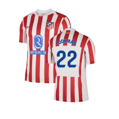 2025-2026 Atletico Madrid Home Shirt (Lookman 22)