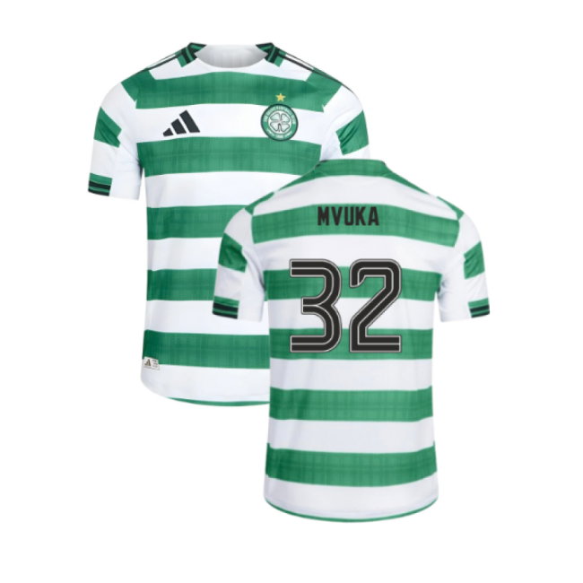 2025-2026 Celtic Home Shirt (No Sponsor) (Mvuka 32)