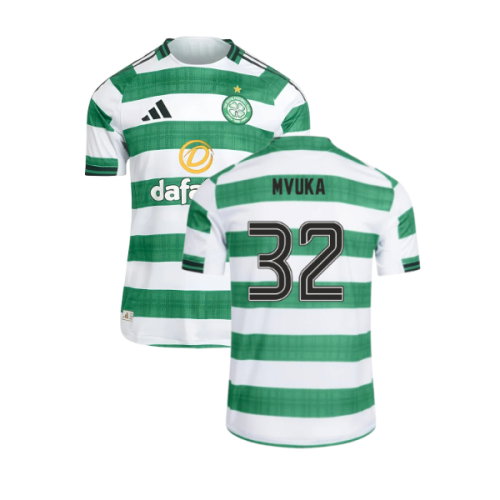 2025-2026 Celtic Authentic Home Shirt (Mvuka 32)