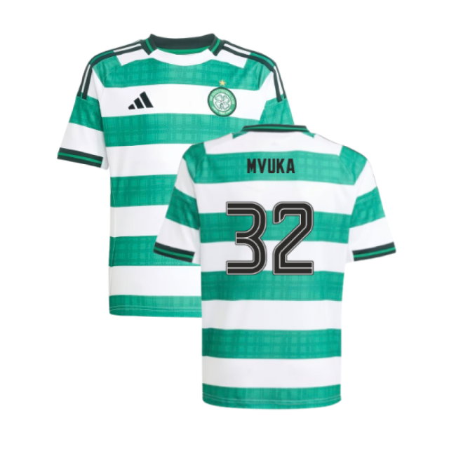 2025-2026 Celtic Home Shirt - Kids (Mvuka 32)