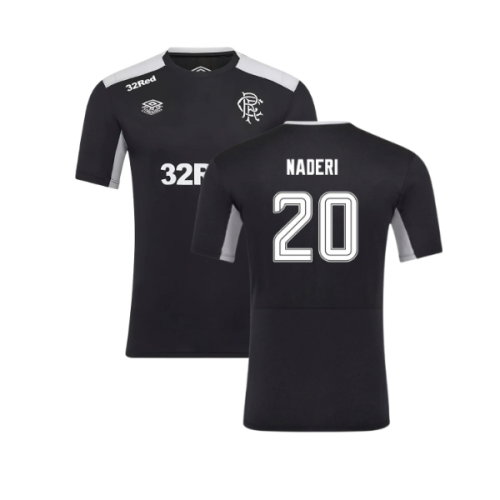 2025-2026 Rangers Pro Training Tee (Caviar) (Naderi 20)