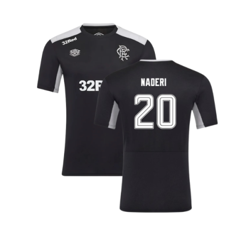 2025-2026 Rangers Pro Training Tee (Caviar) (Naderi 20)