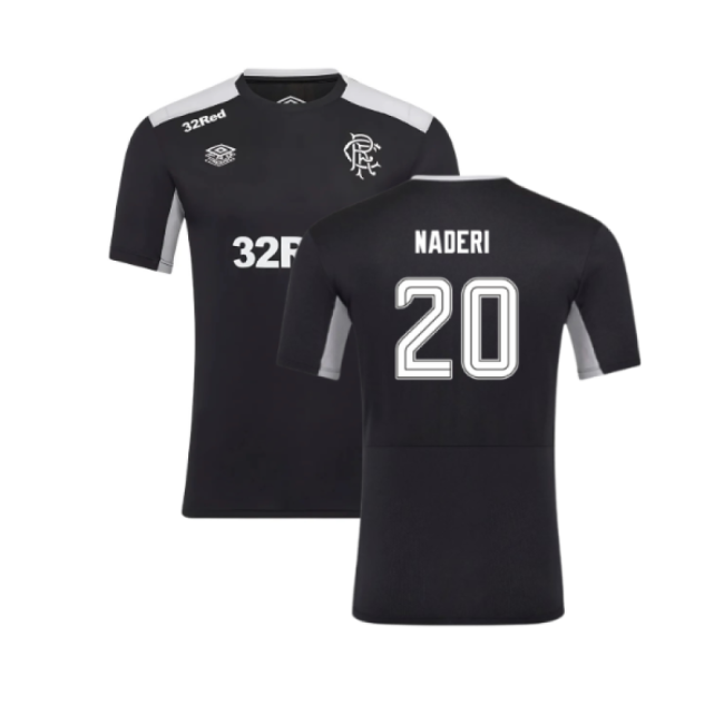 2025-2026 Rangers Pro Training Tee (Caviar) (Naderi 20)