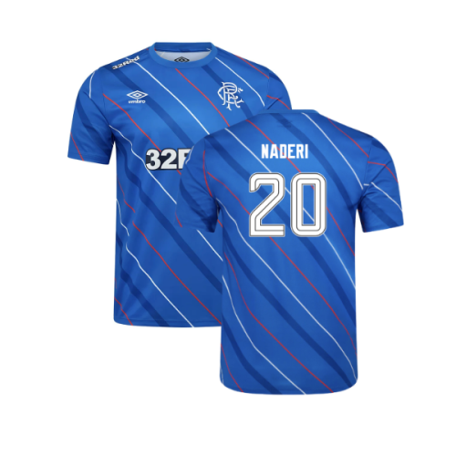 2025-2026 Rangers Home Pre Match Short Sleeve Tee (Lapis Blue) (Naderi 20)