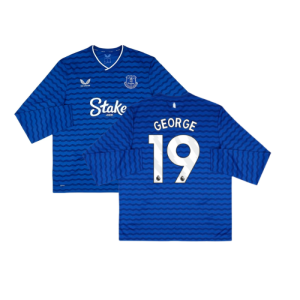 2025-2026 Everton Home Long Sleeve Shirt (George 19)