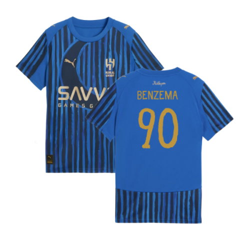 2025-2026 KIDSUPER x Al-Hilal SFC CWC Home Shirt (Blue) (Benzema 90)