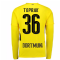 2017-18 Borussia Dortmund Long Sleeve Home Shirt (Toprak 36)