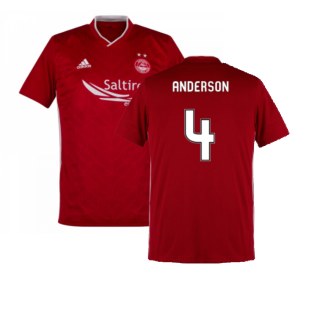 Aberdeen 2019-20 Home Shirt ((Mint) L) (Anderson 4)