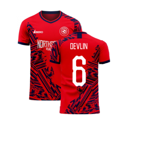 Aberdeen 2023-2024 Home Concept Football Kit (Libero) (Devlin 6)