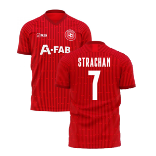 Aberdeen 2023-2024 Home Concept Football Kit (Airo) (STRACHAN 7)
