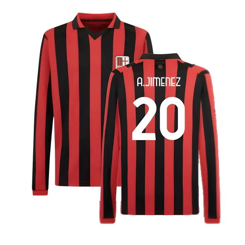 AC Milan 125th Authentic Shirt LS (Black-Red) (A.Jimenez 20)