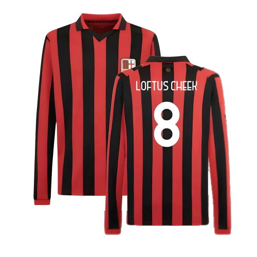 AC Milan 125th Authentic Shirt LS (Black-Red) (Loftus Cheek 8)