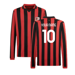 AC Milan 125th Authentic Shirt LS (Black-Red)