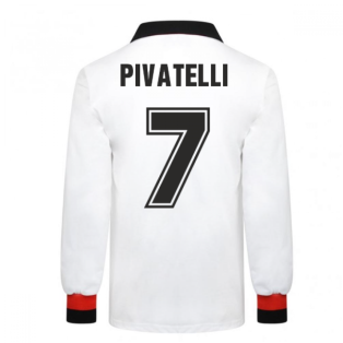 AC Milan 1963 European Cup Final Retro Football Shirt (Pivatelli 7)