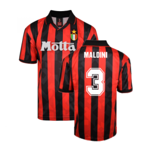 AC Milan 1994 Home Retro Shirt (MALDINI 3)