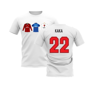 AC Milan 1995-1996 Retro Shirt T-shirt (White) (KAKA 22)