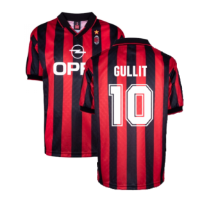 AC Milan 1996 Home Retro Shirt (Gullit 10)