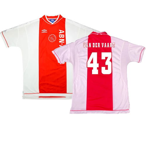 Ajax 1999-00 Home Shirt ((Excellent) M) (Van Der Vaart 43)