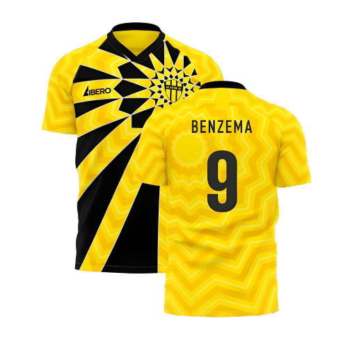 Al-Ittihad 2025-2026 Home Concept Football Kit (Libero) (Benzema 9)