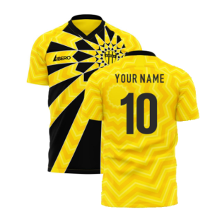 Al-Ittihad 2023-2024 Home Concept Football Kit (Libero) - Kids (Your Name)