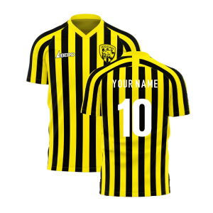 Al-Ittihad 2025-2026 Stripe Home Concept Football Kit (Libero)