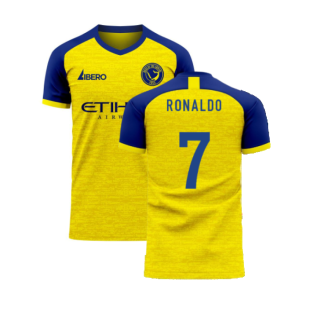 Al-Nassr 2023-2024 Home Concept Football Kit (Libero) - Kids (Long Sleeve) (Ronaldo 7)