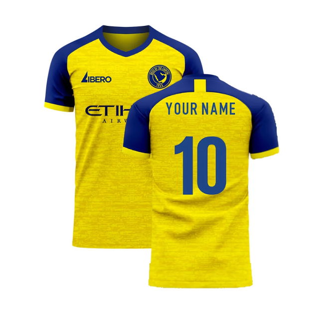 Al-Nassr 2025-2026 Home Concept Football Kit (Libero) - Kids (Long Sleeve) (Your Name)