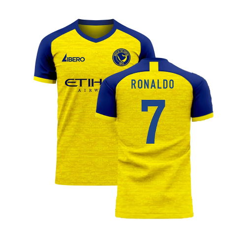 Al-Nassr 2025-2026 Home Concept Football Kit (Libero) - Little Boys (Ronaldo 7)
