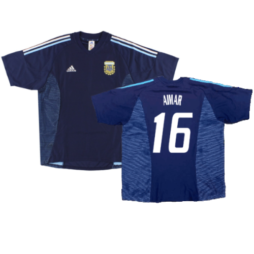 Argentina 2002-04 Away Shirt ((Excellent) XL) (Aimar 16)