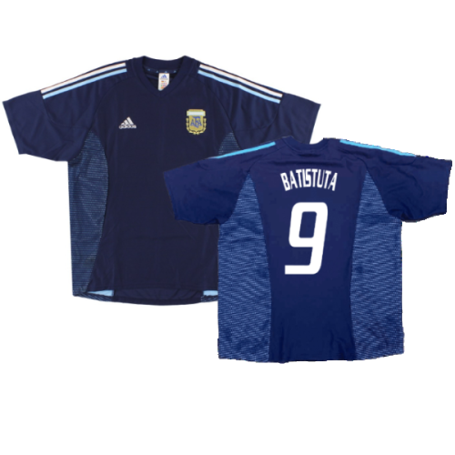 Argentina 2002-04 Away Shirt ((Excellent) XL) (Batistuta 9)