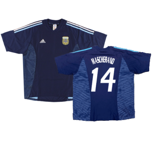 Argentina 2002-04 Away Shirt ((Excellent) XL) (MASCHERANO 14)