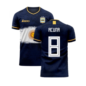 Argentina 2023-2024 Away Concept Football Kit (Libero) (ACUNA 8)