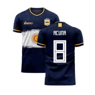 Argentina 2023-2024 Away Concept Football Kit (Libero) (ACUNA 8)